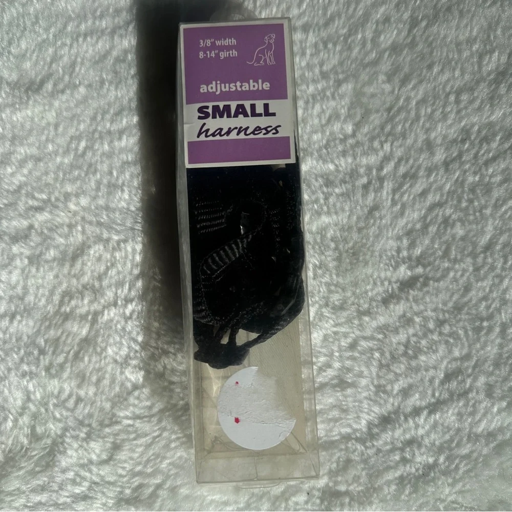 NWT Adjustable Small Black Dog Harness New in Box